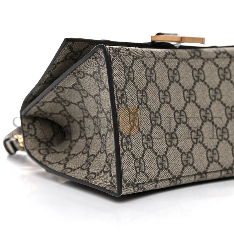 ba1en*iaga x Gvc*1 gg svp*me monogram small hourglass top handle bag beige ebony 681697 (22.5*14.5*10cm)